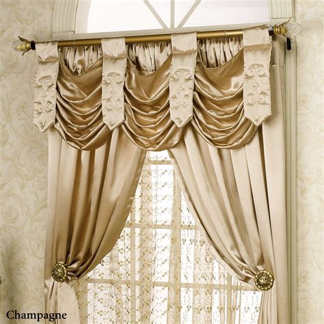 With over 2000 stunning fabrics to choose from, spiffy spools is updating this decorating staple with modern. Paris Champagne Swag Valance Window Treatment