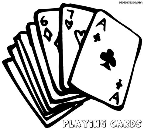 Playing Cards Coloring Pages Coloring Pages To Download