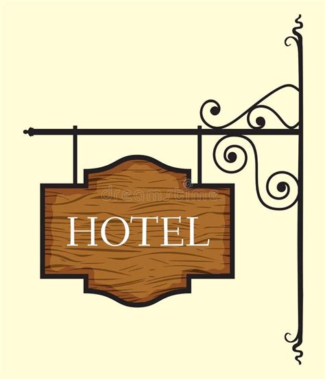 Wooden Hotel Door Sign Royalty Free Stock Photography Image 35619687