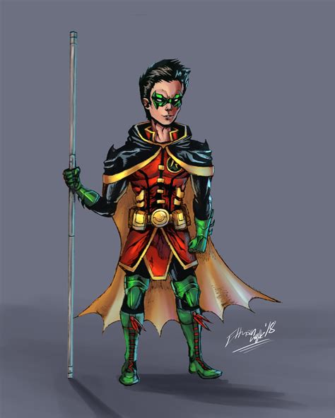 Artstation Teen Titans Damian Wayne Robin