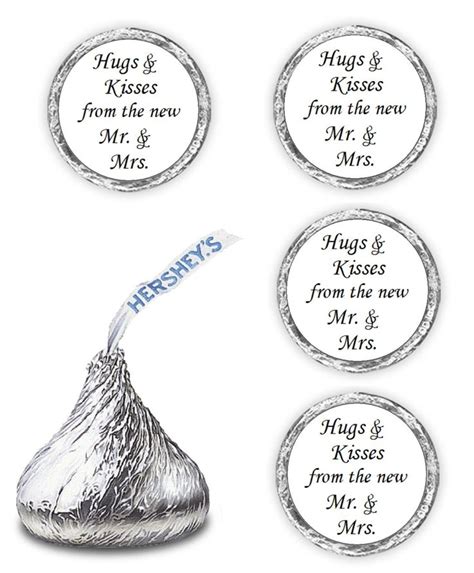 108 hugs and kisses from the new mr and mrs favors for kisses etsy kisses wedding favors