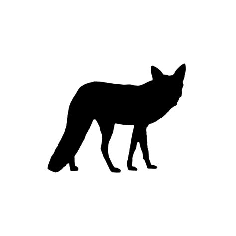 Fox Silhouette Foxsilhouette Sticker By Amberleanne420