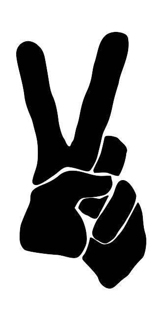 Peace Sign Public Domain Vectors