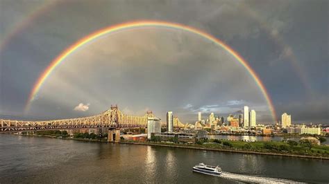 Stunning Double Rainbow Shines Over New York City On 911