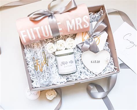 Whether modern or traditional engagement gifts. engagement gift basket | Engagement gift box | Engagement ...