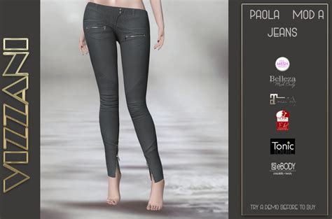 Second Life Marketplace Demo Fantastic Jeans Mesh Mod Paola All