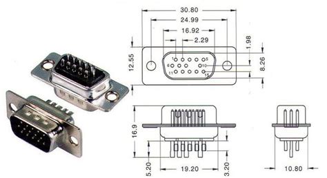 Vga 15 Pin Male Plug Socket Solder Type Connector Adapter Gnox