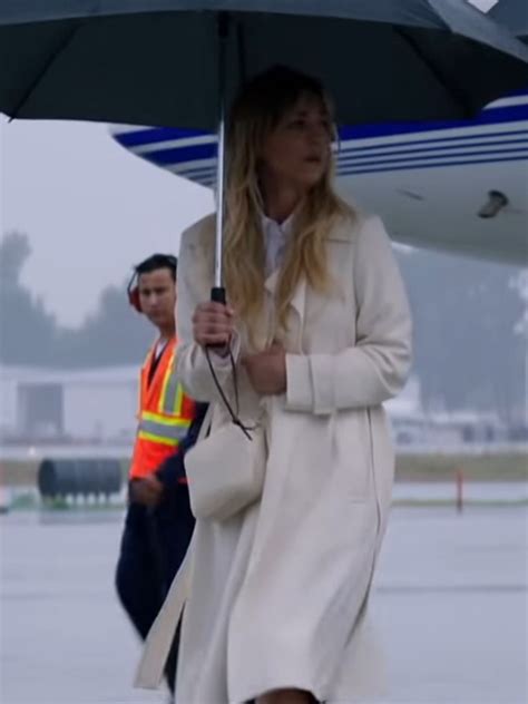 The Flight Attendant Season 2 Cassie Bowden White Trench Coat