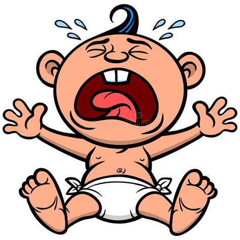 Cry Baby Stock Vector Image Of Tear Months Screaming 53855876