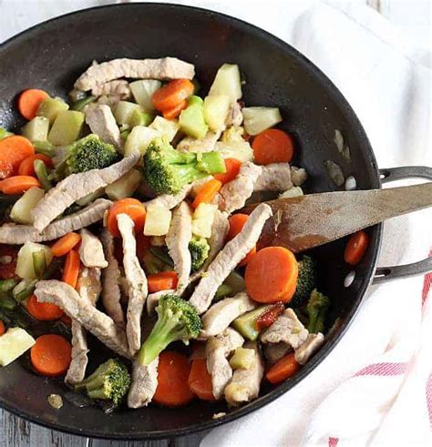 Quick And Easy Pork Stir Fry The Blond Cook