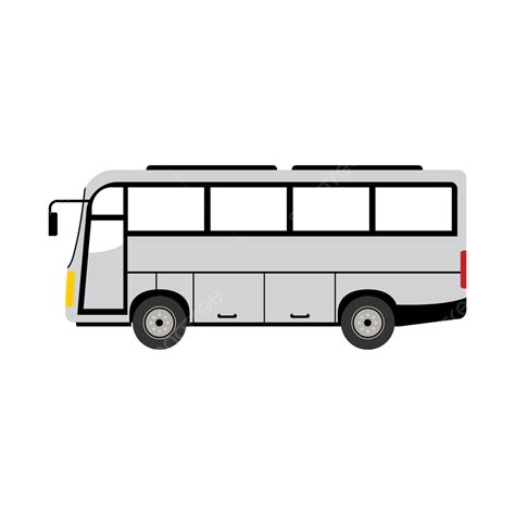 Bus Putih Vektor Bis Putih Publik Png Dan Vektor Dengan Background