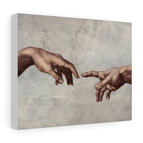 Hands Touching Painting Abstract Art Print Stretched Canvas Etsy