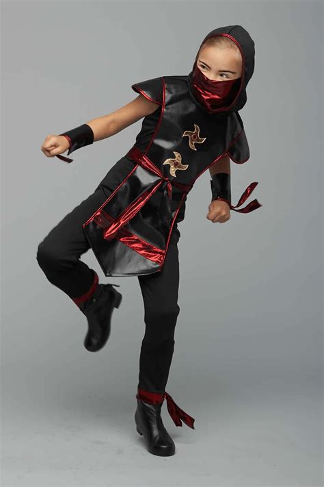 3 In 1 Ninja Warrior Costume Set For Girls Warrior