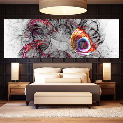3d Abstract Canvas Wall Art White Bright Abstract Art Print Colorful