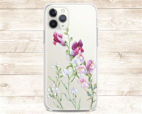 Wildflower Case Tpu Iphones 11 Pro 7 Plus Cover For Phone Xr Etsy