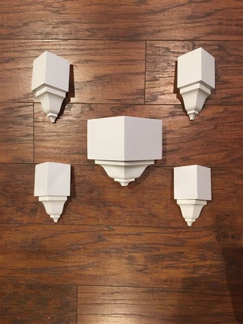 Crown Molding Corner Inside Blocks 4 Pack For 3 58 Etsy