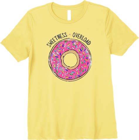 vintage big pink donut shirt colorful sprinkles doughnut premium t shirt
