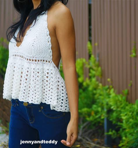 Easy Crochet Summer Ruffle Top For Beginners With Video Tutorial