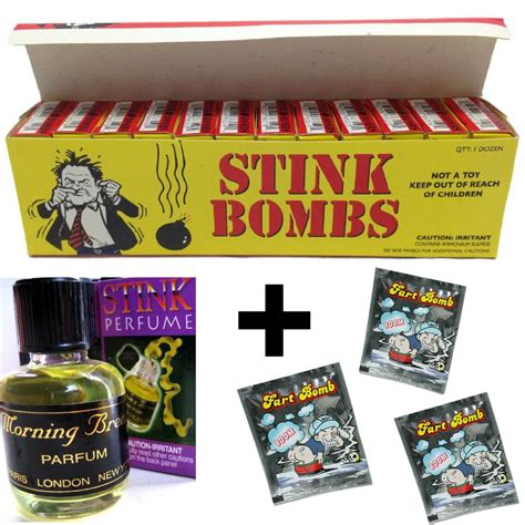36 Stink Bombs 1 Stink Perfume Bottle 3 Fart Bomb Bags ~ Gag Combo Set Ebay