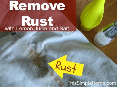 This Simple Home Remove Rust From Clothing