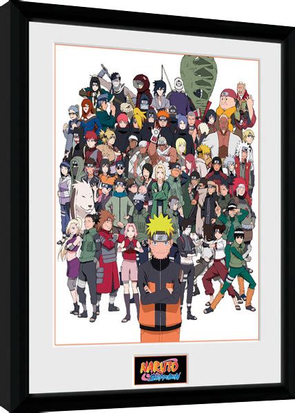 Naruto Shippuden Group Framed Poster Buy At Europosters