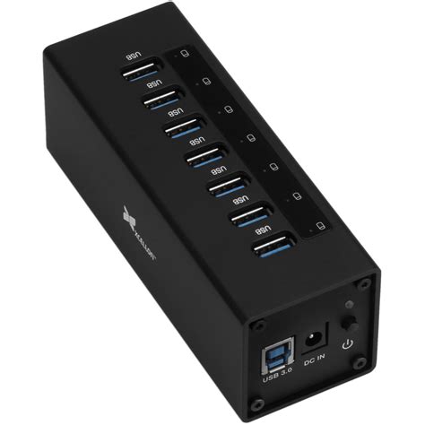 +90 242 259 40 41. Xcellon 7-Port Powered USB 3.0 Aluminum Hub (Black) USB-7PHV2
