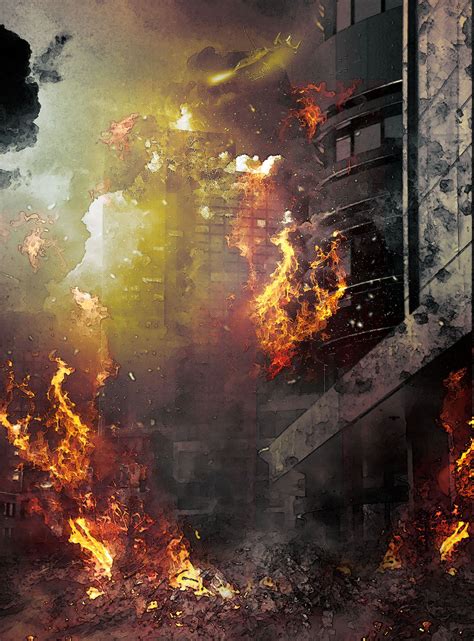 Create High Rise Building On Fire Effect In Photoshop Psd Vault