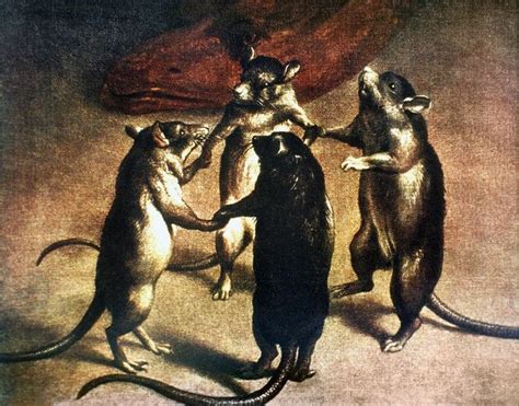 Plague Dance Of The Rats Unknown Flemish Artist 17th Century Rats