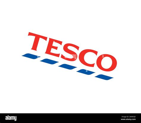 Tesco Com Rotated Logo White Background B Stock Photo Alamy