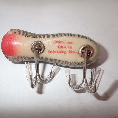 Vintage Shakespeare Glo Lite Swimming Mouse Fishing Lure Ebay