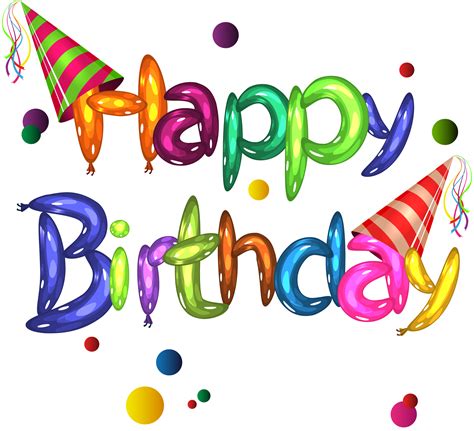 Transparent Background Birthday Word Png Clip Art Library Images And