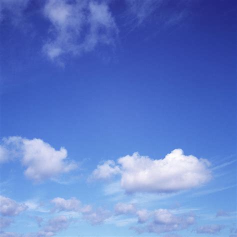 Deep Blue Sky With White Clouds In Photograph By Dougal Waters Fine