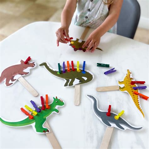 Peg Osaurus Dinosaur Activity For Kids 7 Days Of Play