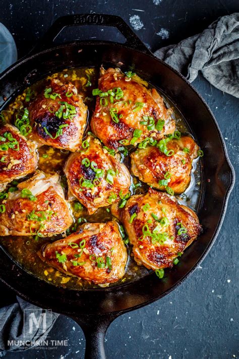 Puree pineapple, jalapenos and garlic in blender until almost smooth. The Best Baked Pineapple Chicken Thigh Marinade - Munchkin ...