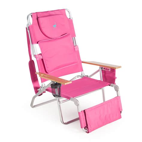 Ostrich Deluxe Padded Sport 3 In 1 Aluminum Beach Chair Pink Ebay