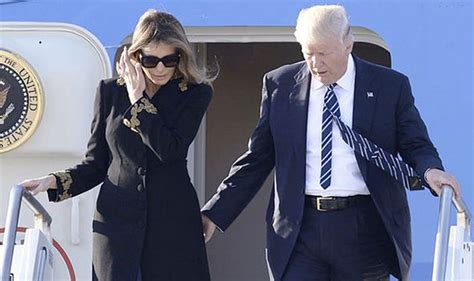 Melania Again Appears To Refuse Donald Trumps Attempted Hand Hold In