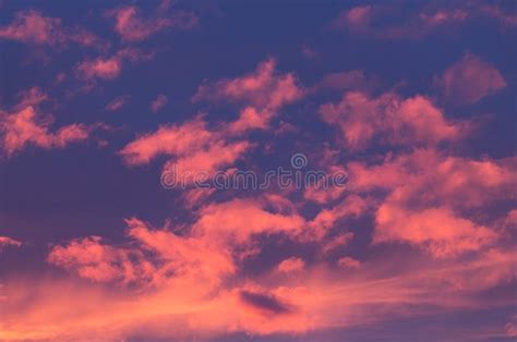 Red Clouds Sunset Stock Image Image Of Orange Night 64752855
