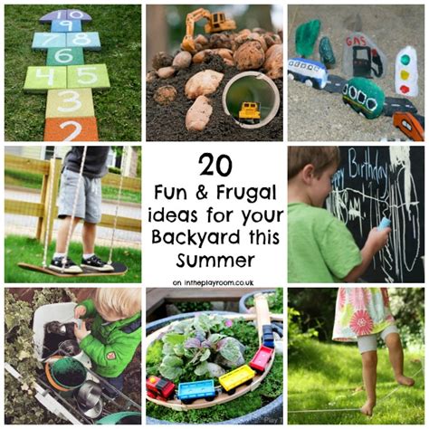 20 Fun And Frugal Ideas For Your Backyard This Summer In The Playroom