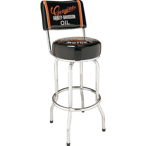 If you're reading this then you want to change the engine oil and filter yourself and its a really easy job you can do at home with a few basic tools. Harley-Davidson Oil Can Bar Stool with Back