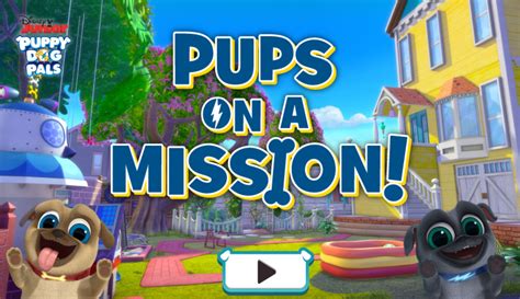 🕹️ Play Puppy Dog Pals Pups On A Mission Game Free Online Puppy Dog