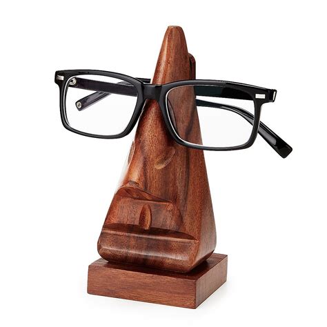 eye glasses holder wooden nose eyeglass holder uncommongoods