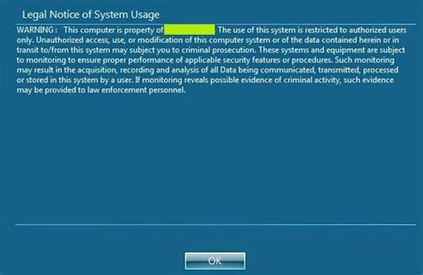 Deploying Legal Notice Logon Banner In Domain Computers