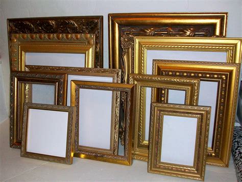 Set of 13 Shades of Gold Picture Frames for Gallery Wall | Etsy | Gold picture frames, Ornate ...