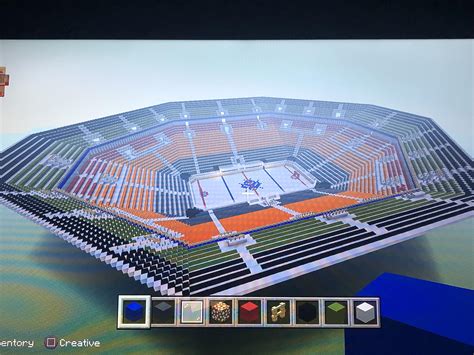 Introducing the scotiabank arena app. Currently building Scotiabank Arena in Minecraft here is ...