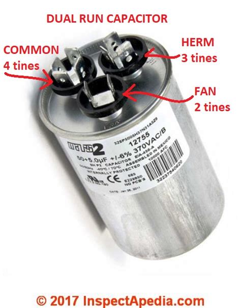 Electric Motor Starting And Run Capacitor Types Installation Guide To