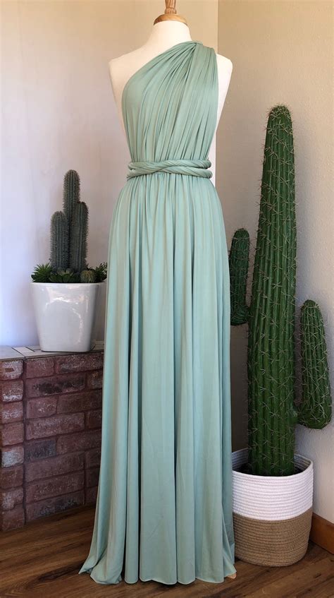 Sage Bridesmaid Dress Custom Lengths Convertible Dress Infinity