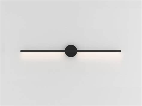Nexia Lines Horizontal Black Lampada Da Parete By In Stock Design