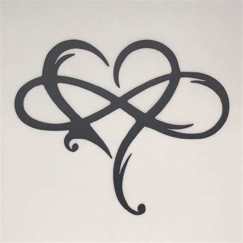 Infinity Heart Sign Metal Infinity Symbol And Heart Wall Decor Love