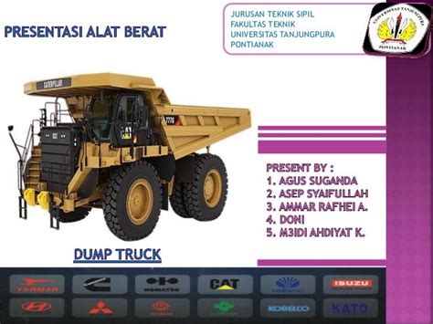 Presentasi Alat Berat Jenis Dump Truck