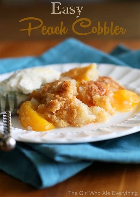 It's amazing what you can do in 10 minutes flat! Easy Peach Cobbler
